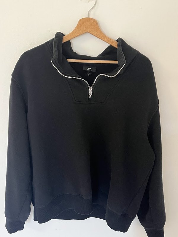 H&M half-zip sweatshirt: the original phone photo