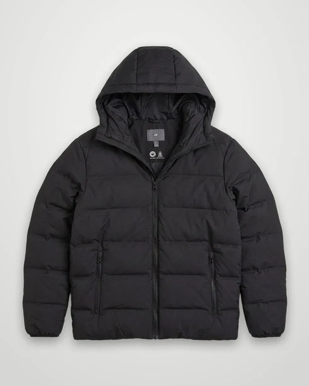 H&M puffer jacket after Thriftshot