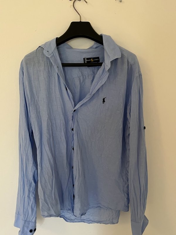 Ralph Lauren linen shirt: the original phone photo